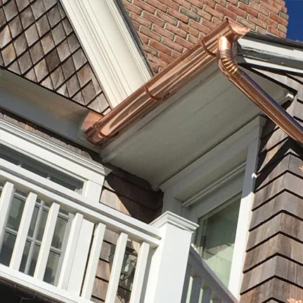 copper gutter installation Smithtown ny